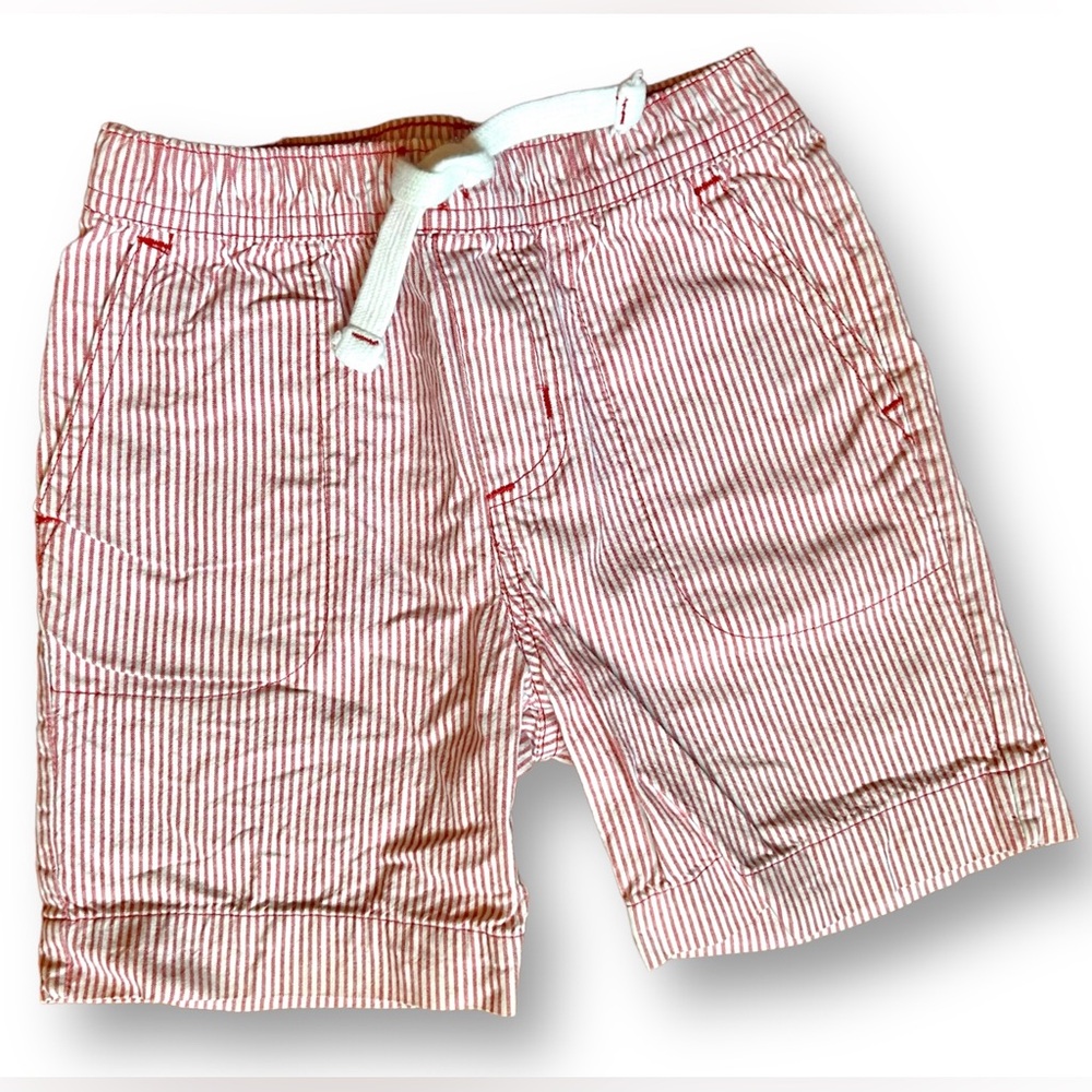 EUC Red Striped Kids Shorts (4T)